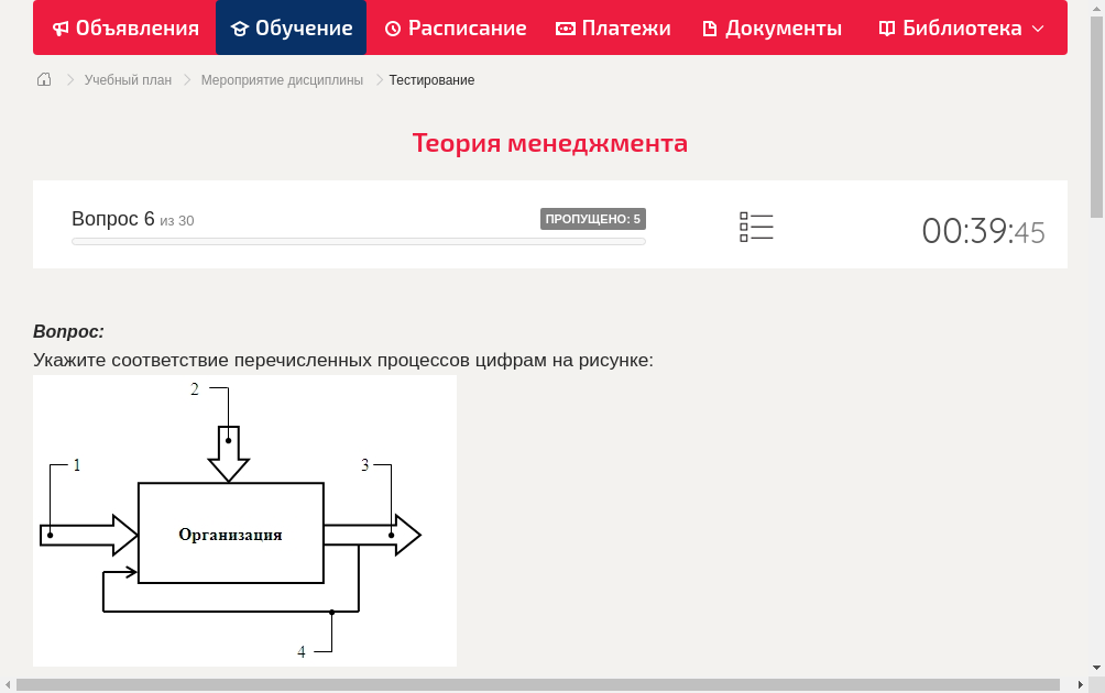 Укажите соответствие перечисленных процессов цифрам на рисунке:  